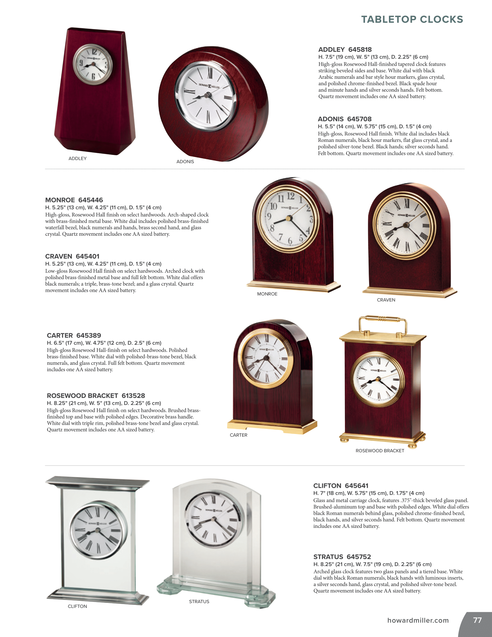 Howard Miller Clocks Reliable Clocks and Clock Repairs